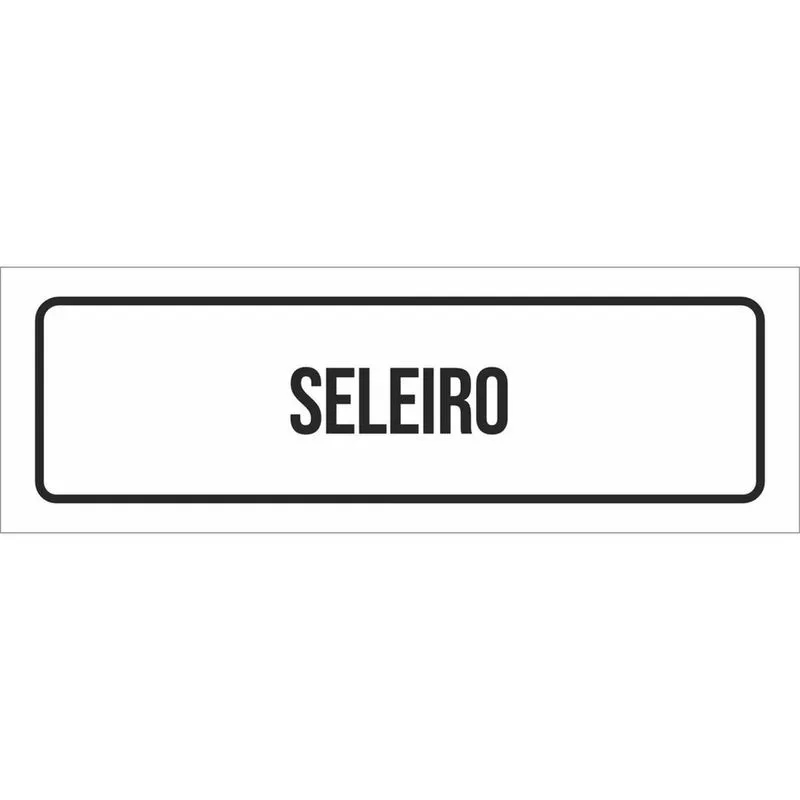 Placa De Sinalização Setor - Seleiro-23X9