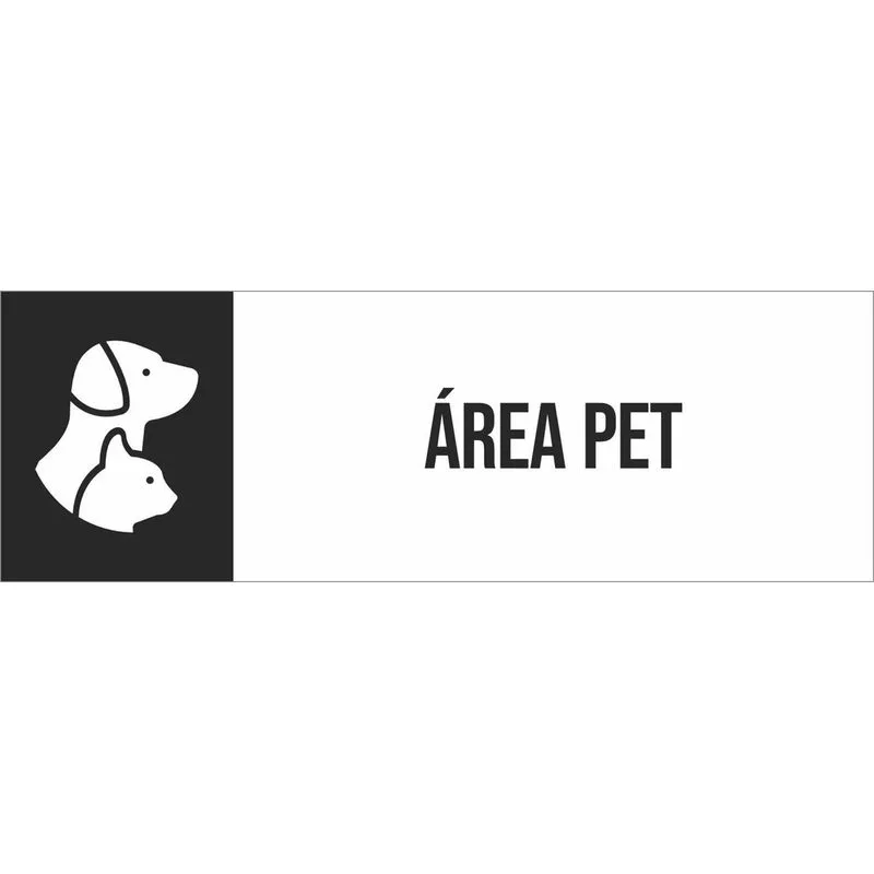 Placa Sinalização Setor Ícone Área Pet Ref