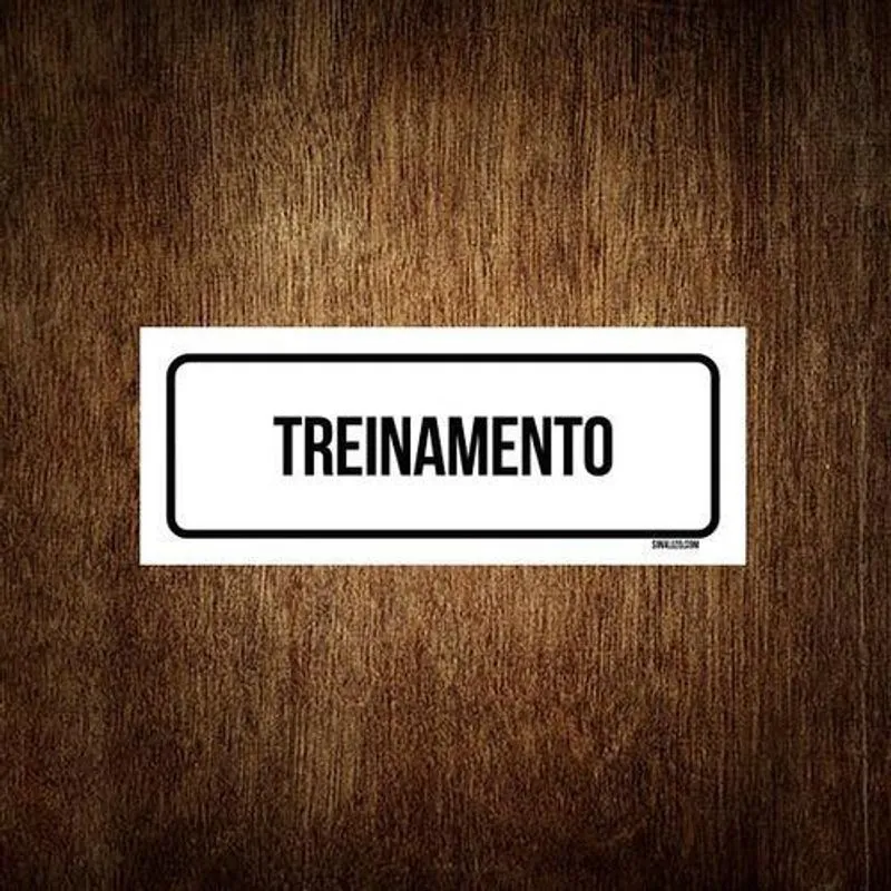 Placa De Sinalização Setor - Treinamento (30X10)