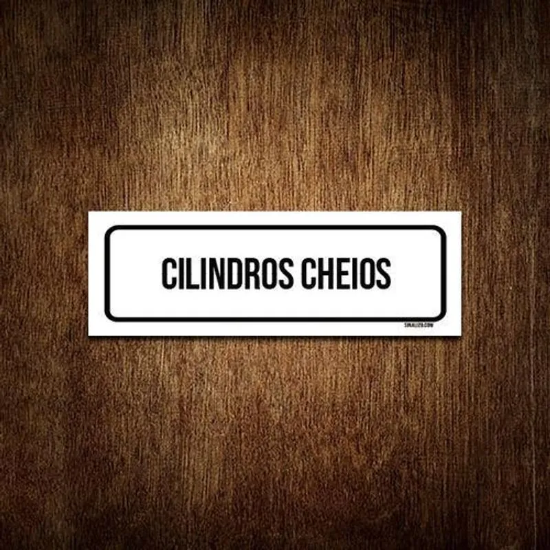 Placa De Sinalização Setor - Cilindros Cheios (30x10)