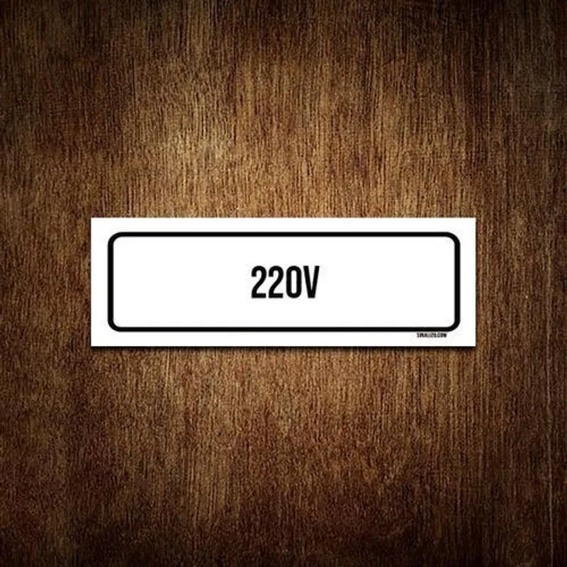 Placa De Sinalização Setor - 220V (30X10)
