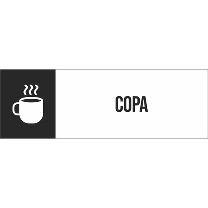 Placa Setor Ícone - Copa 30X10