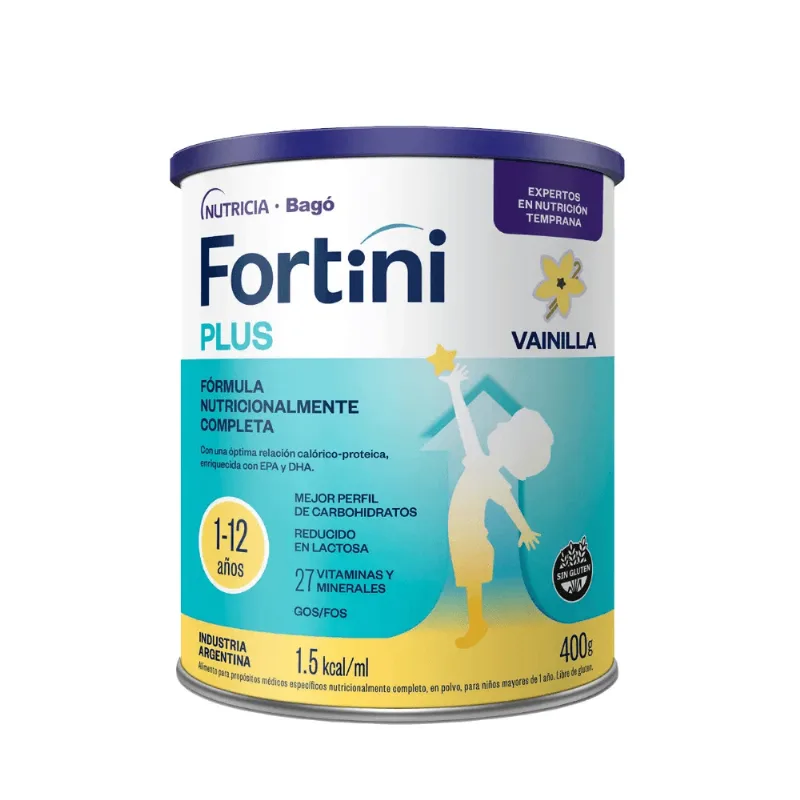 Suplemento Nutricional Infantil Fortini Plus Polvo sabor Vainilla x 400 g