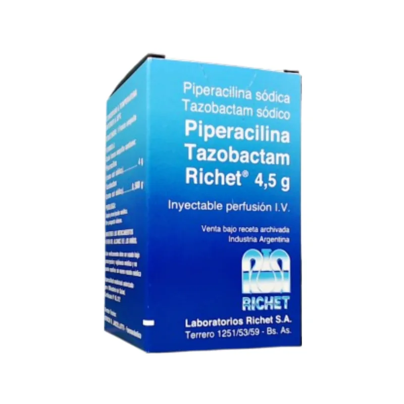 Piperacilina + Tazobactam Richet 4,5 g Frasco Ampolla x 1