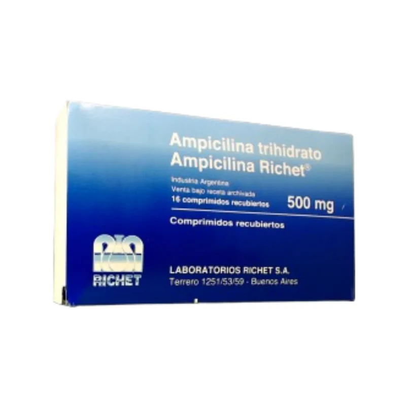 Ampicilina Richet 500 mg x 16 Comp