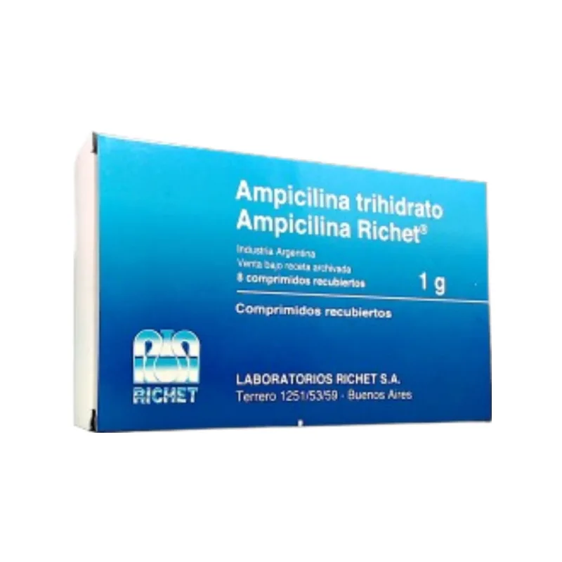 Ampicilina Richet 1 g x 8 Comp