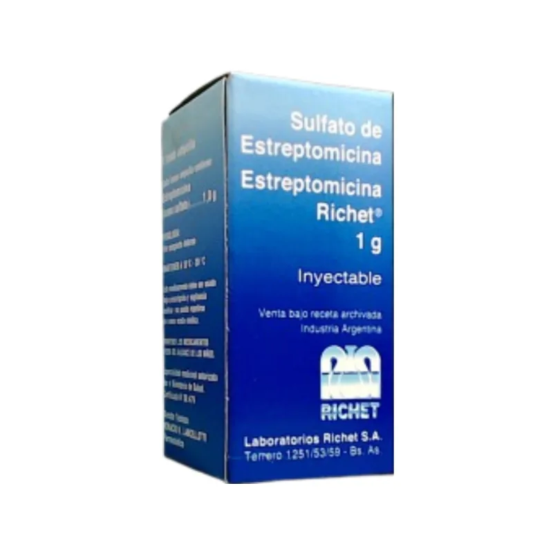 Estreptomicina Richet Tp 1 g Inyección Frasco Ampolla x 1