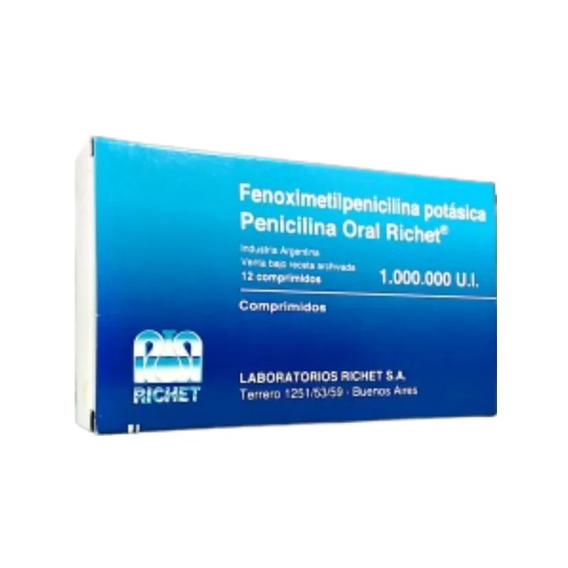 Penicilina Oral Richet Fenoximetilpenicilina 1000000 Ui x 12 Comp