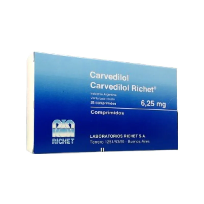 Carvedilol Richet 6,25 mg x 28 Comp