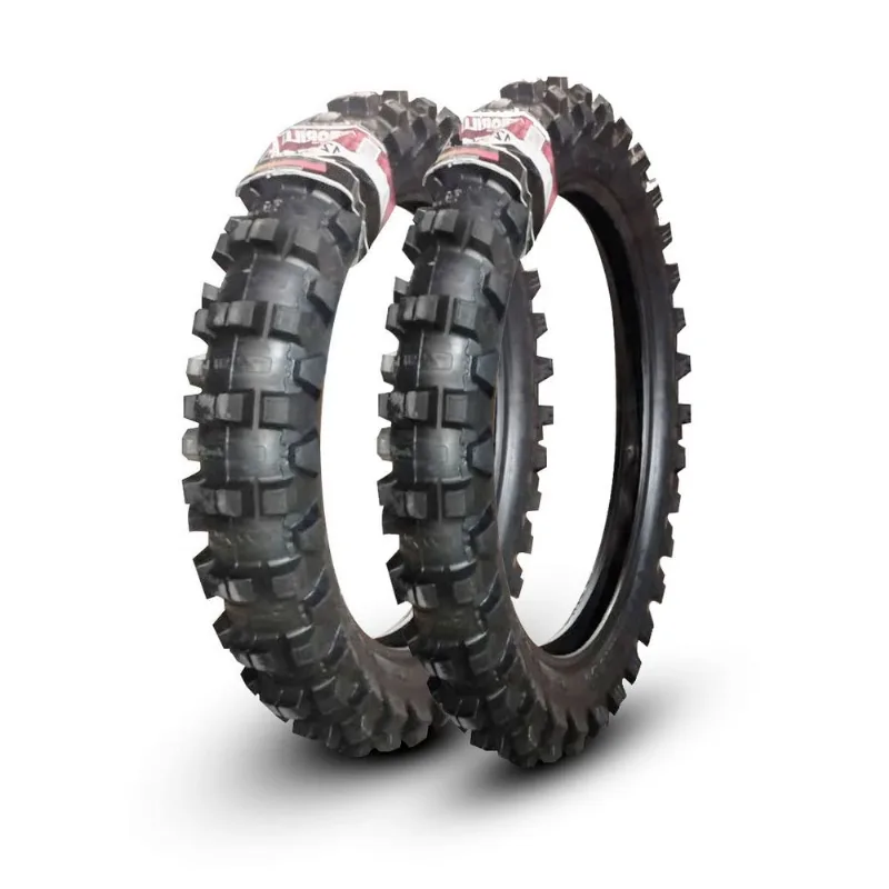 Par Pneus Borilli 120/90-19 Mx77e 80/100-21 Mx77 Medium Soft