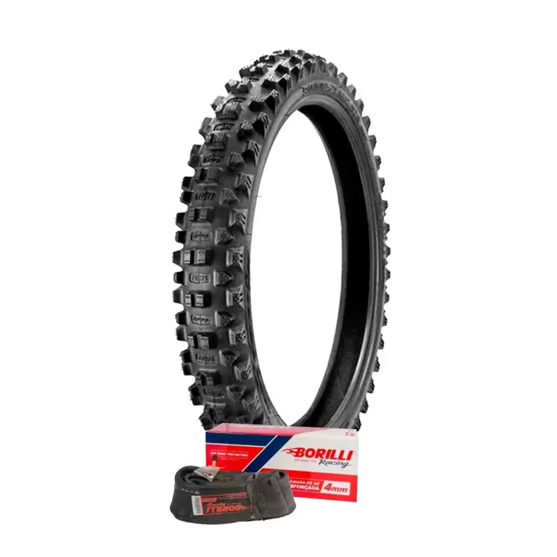 KIT PNEU BORILLI DIANT. 90/100-21 7DAYS ENDURO+CÂMARA ARO21