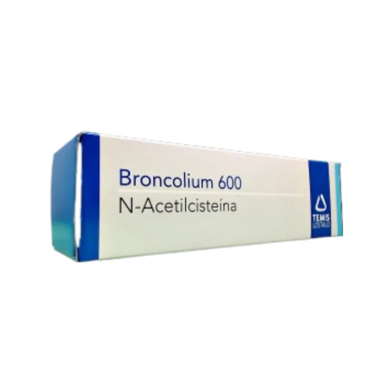 Broncolium 600 mg Acetilcisteína x 12 Comp Efervescentes