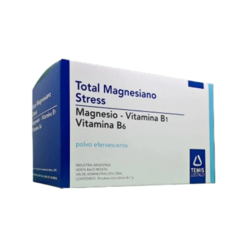 Total Magnesiano Stress Magnesio + Asoc Polvo Efervescente x 30 Sobres