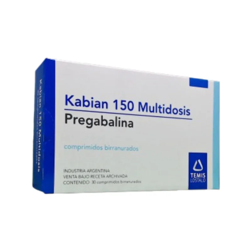 Kabian Multidosis Pregabalina 150 mg x 30 Comp Birranurados