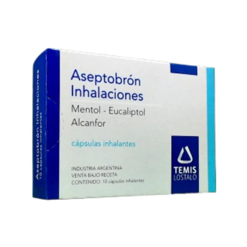 Aseptobron Mentol + Alcanfor + Asoc. Inhalaciones Perlas x 10 un