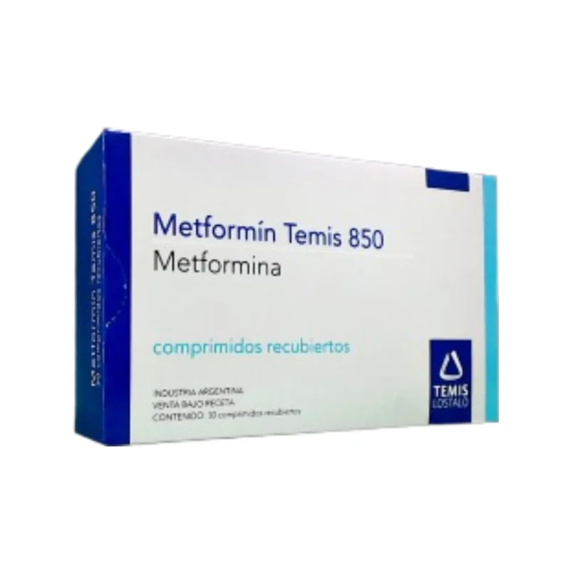 Metformin Temis 850 mg Metformina x 30 Comp Recubierto