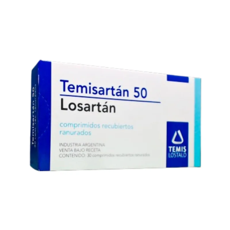 Temisartan 50 mg losartan x 30 Comp Recubiertos Ranurados