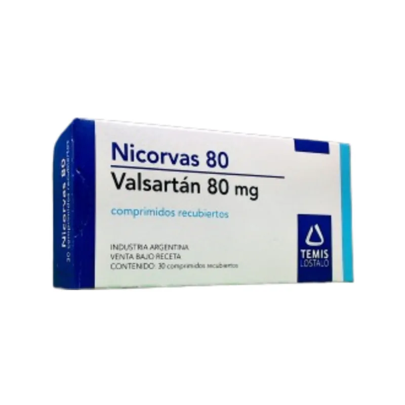 Nicorvas Valsartán 80 mg x 30 Comp Recubiertos