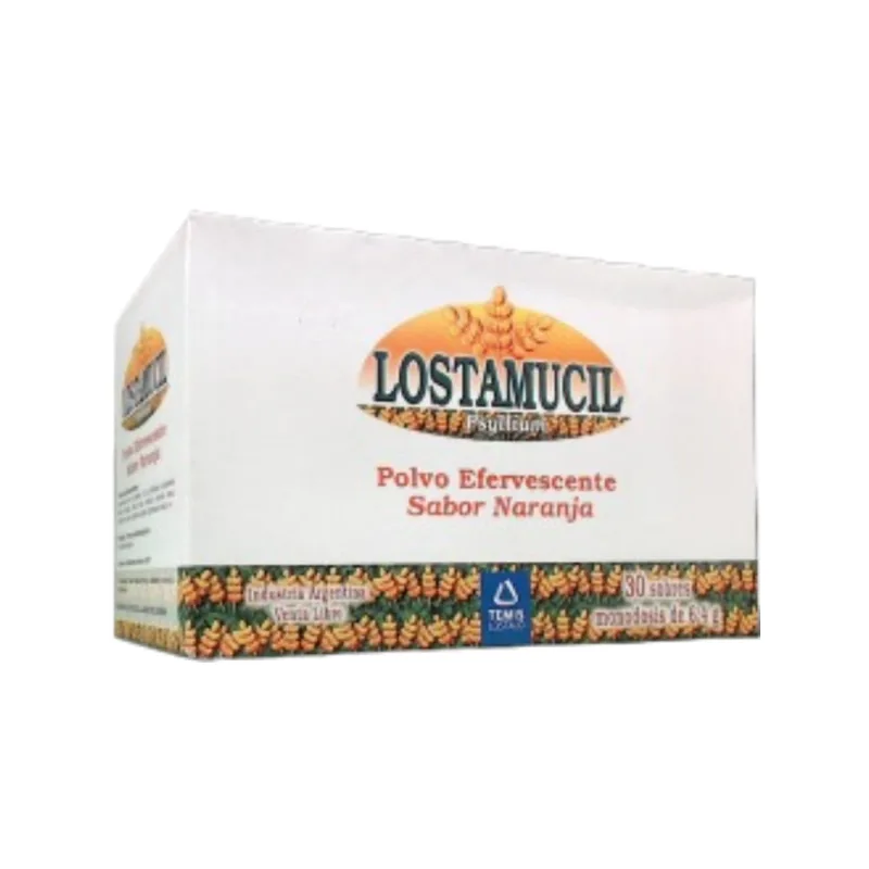 Lostamucil Psyllium Naranja Polvo Efervescente Sobre x 30
