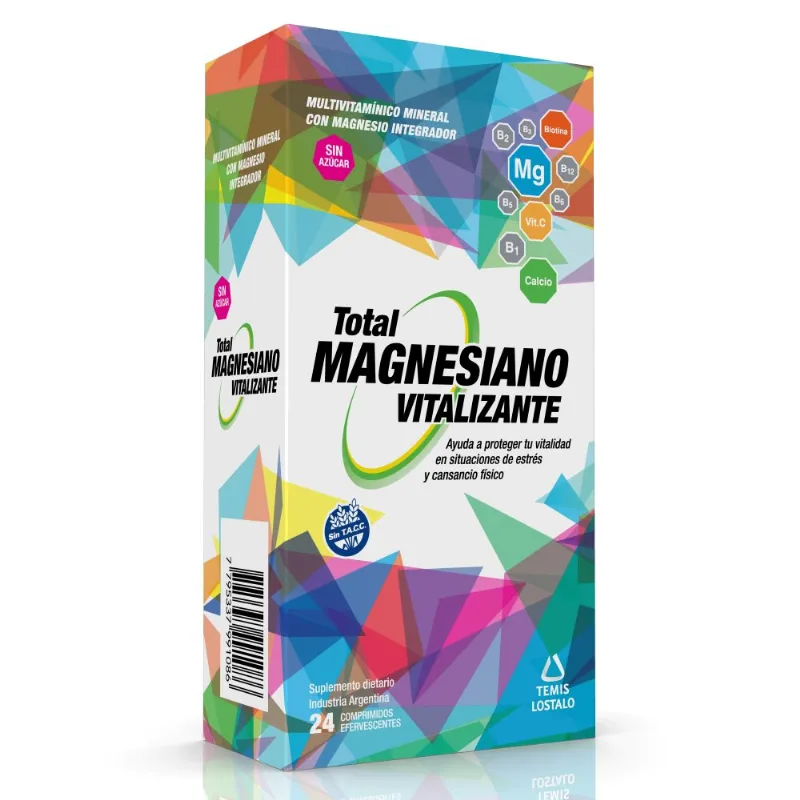 Suplemento Dietario Total Magnesiano Vitalizante x 24 Comprimidos Efervescentes