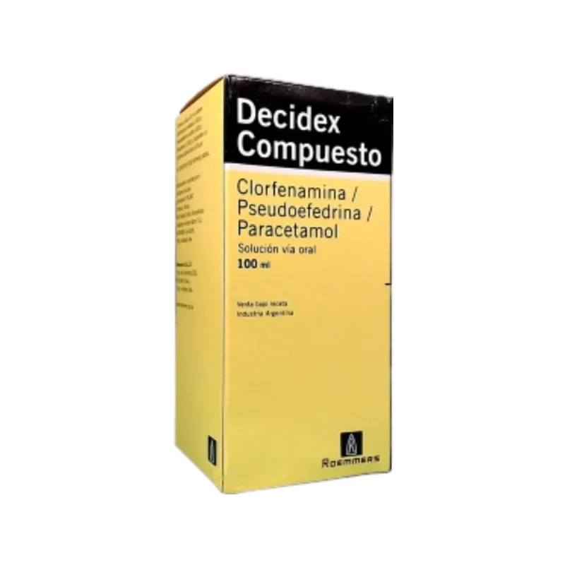Decidex Compuesto Paracetamol + Clorfeniramina + Asoc Solución x 100ml