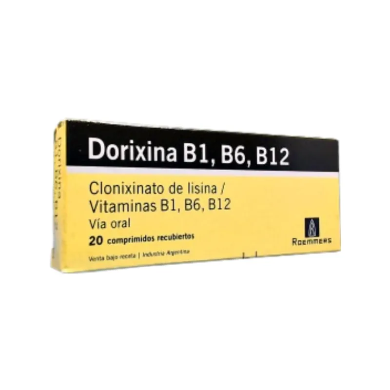 Dorixina B1 B6 B12 Clonixinato Lisina + Vit b + Asoc x 20 Comp Recubiertos