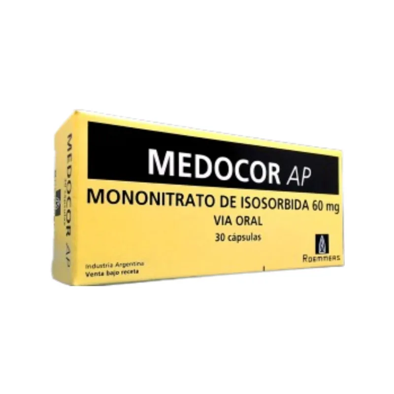 Medocor Ap Isosorbide + Mononitrato x 30 Cáps