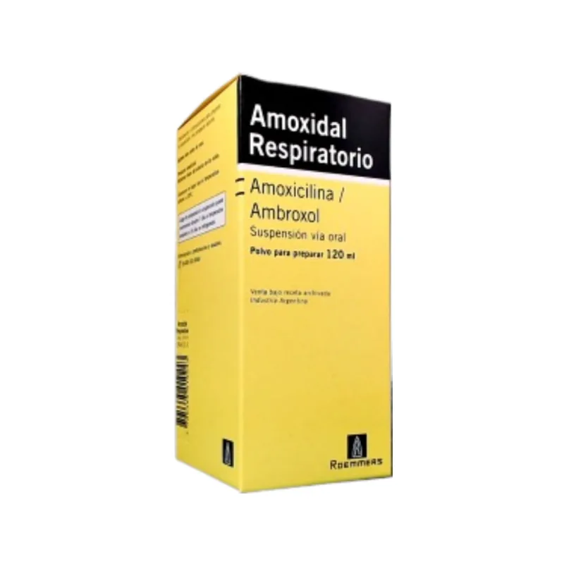 Amoxidal Respiratorio Amoxicilina + Ambroxol 500 mg Suspensión x 120 ml