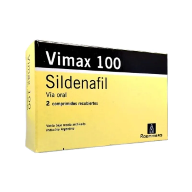 Vimax Sildenafil 100 mg x 2 Comp Recubiertos