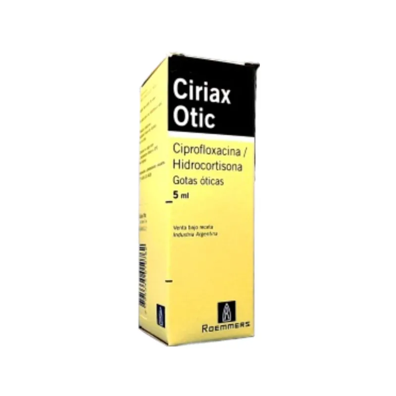 Ciriax Otic Ciprofloxacina + Hidrocortisona Gotas Opticas x 5 ml