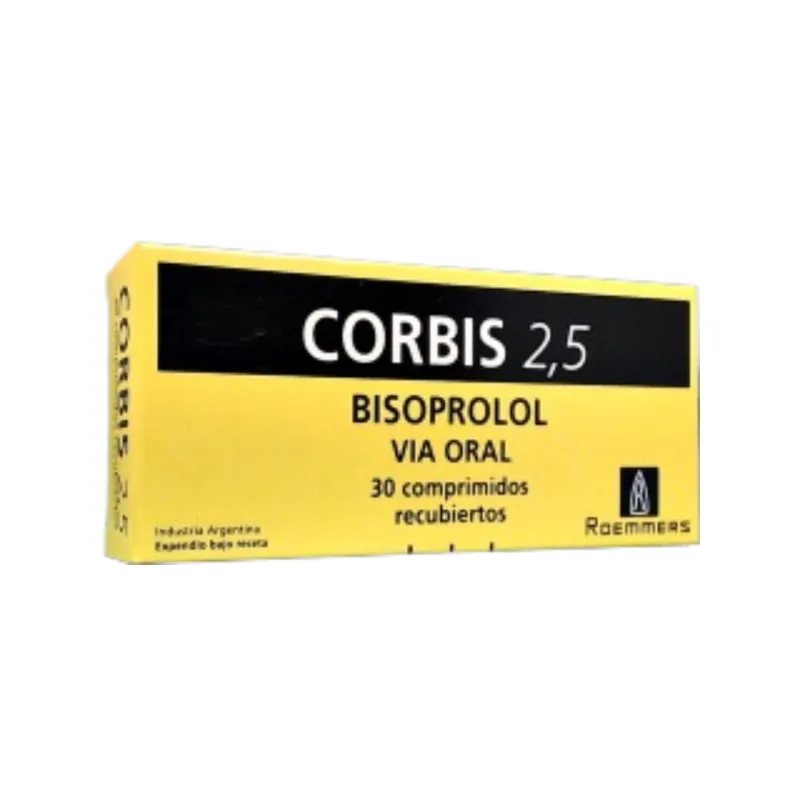 Corbis Bisoprolol 2.5 mg x 30 Comp Recubiertos
