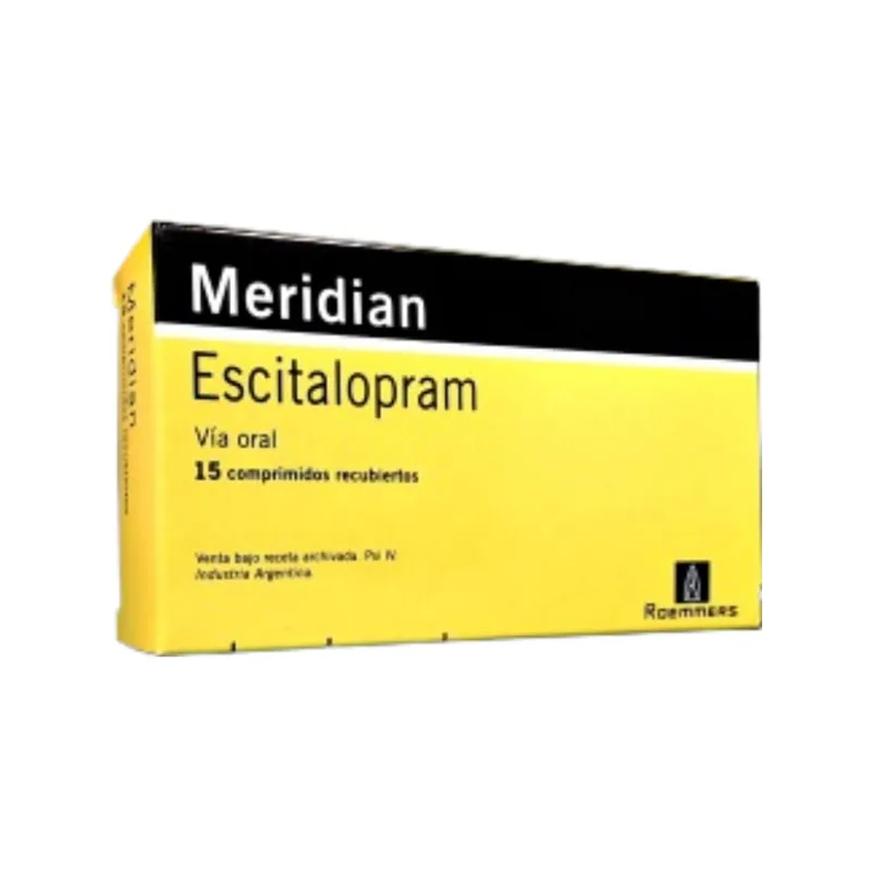 Meridian 10 mg Escitalopram x 15 Comp Recubiertos