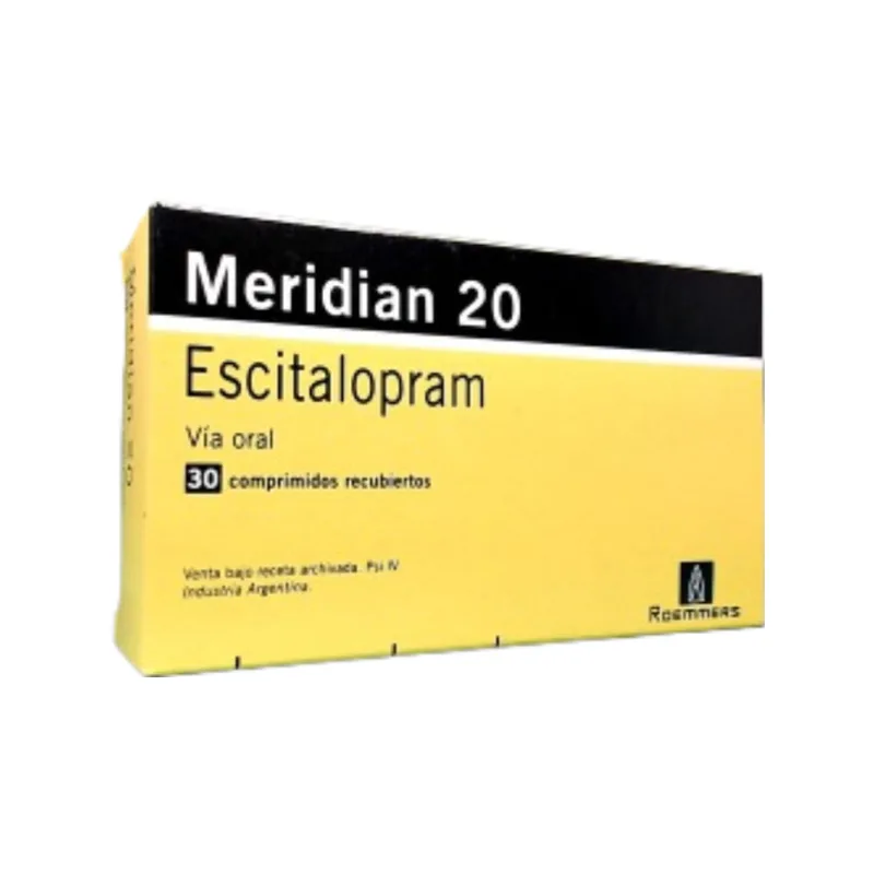 Meridian Escitalopram 20 mg x 30 Comp Recubiertos