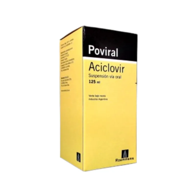 Poviral Aciclovir Suspensión x 125 l
