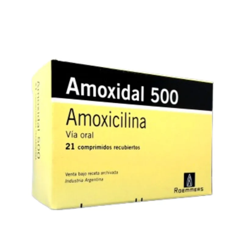 Amoxidal 500 mg Amoxicilina x 21 Comp Recubiertos