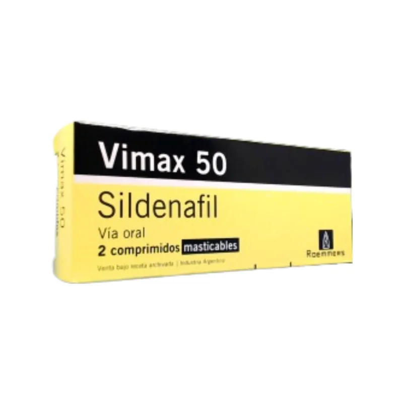 Vimax 50 50 mg Sildenafil x 2 Comp Masticables