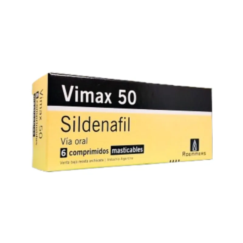 Vimax 50 50 mg Sildenafil x 6 Comp Masticables