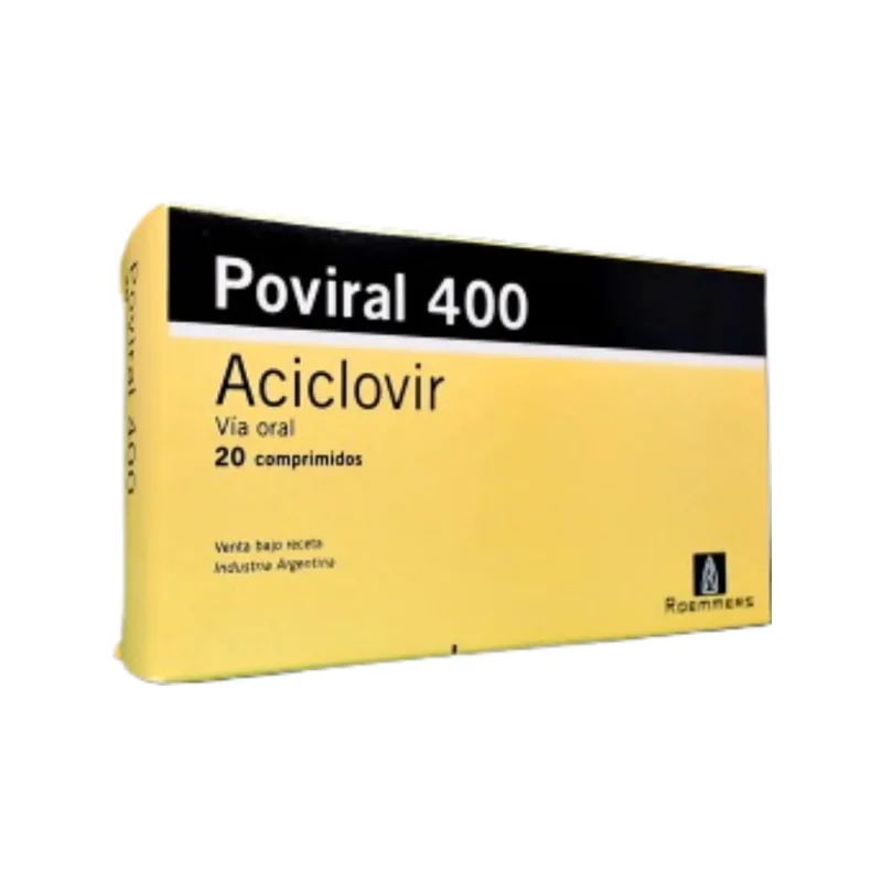 Poviral Aciclovir 400 mg x 20 Comp
