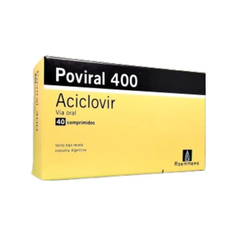 Poviral Aciclovir 400 mg x 40 Comp
