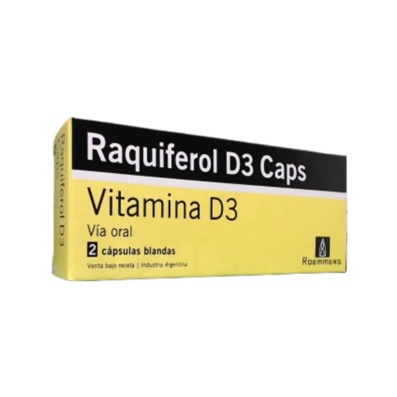 Raquiferol D3 Vitamina D3 100000 Ui Cáps Blandas x 2