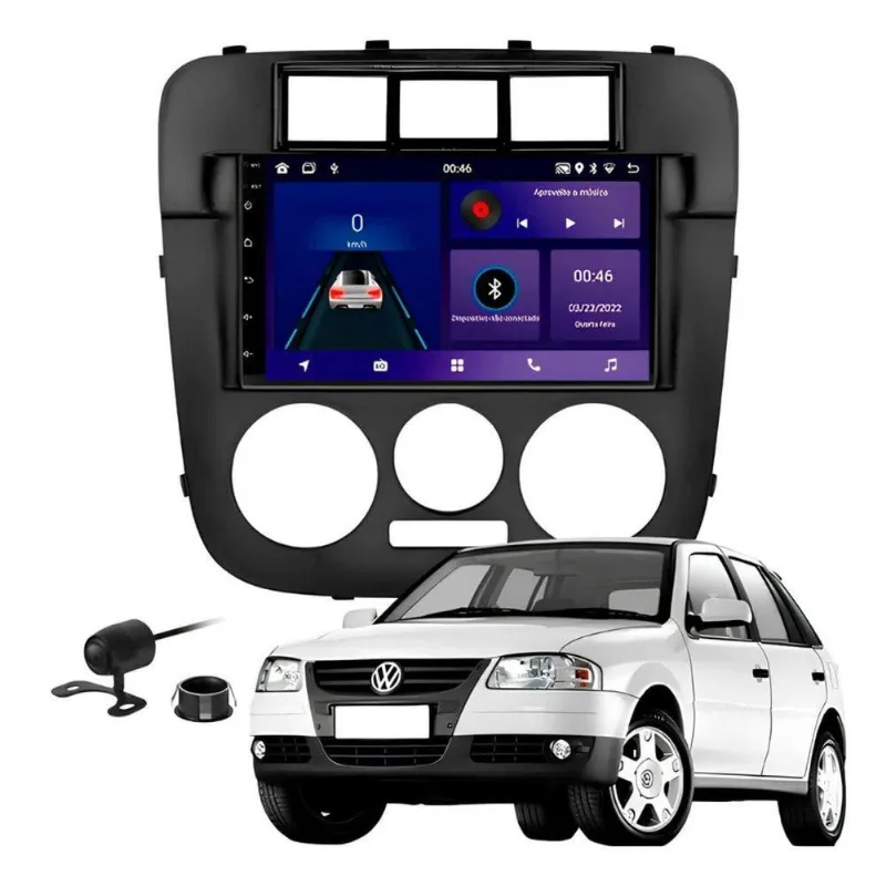 Central Multimídia Android Gol Parati Saveiro G4 Gps Wifi