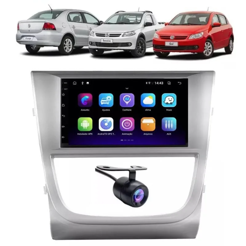 Central Multimídia Voyage G5 Câmera Ré Bluetooth Espelha