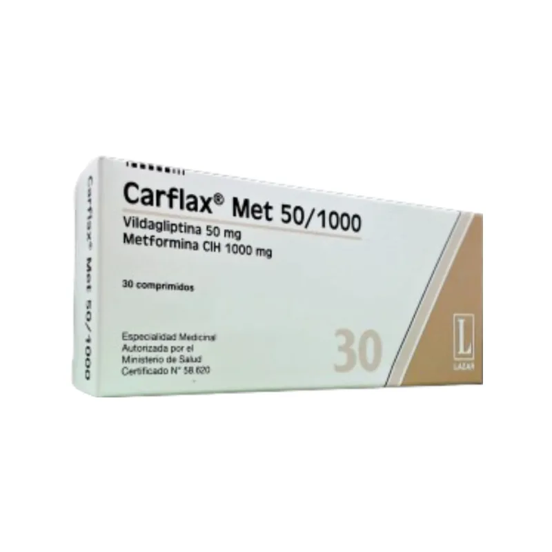 Carflax Met 50/1000 mg Vildagliptina x 30 Comp