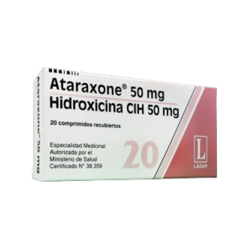 Ataraxone Hidroxicina 50 mg x 20 Comp Recubiertos