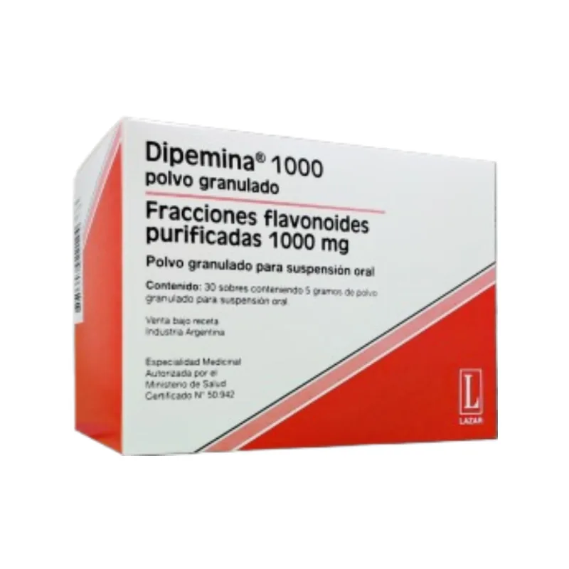 Dipemina Diosmina + Hesperidina Micronizada 1000 mg Granulado x 30 Sobres