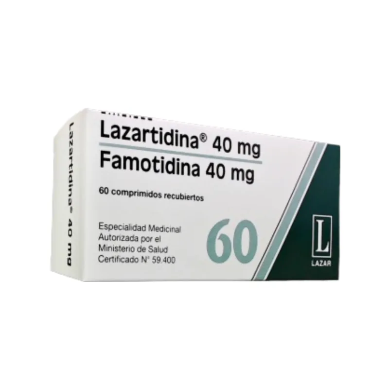 Lazartidina Famotidina 40 mg x 60 Comp Recubiertos