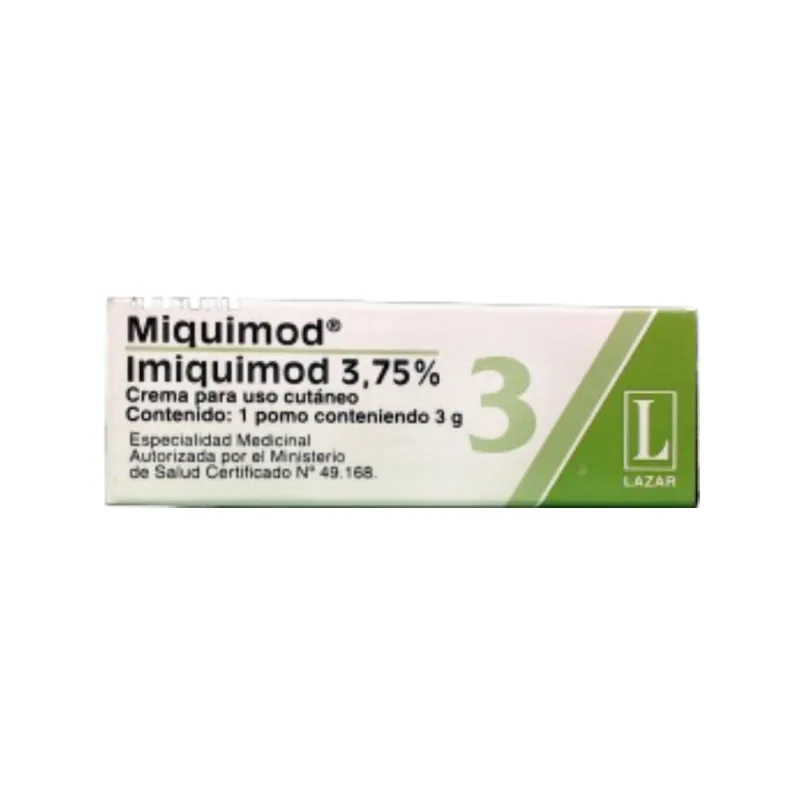 Miquimod Imiquimod 3,75% Crema x 3 g