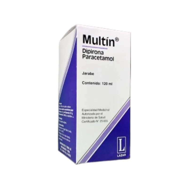 Multin Paracetamol + Dipirona Jarabe x 120 ml