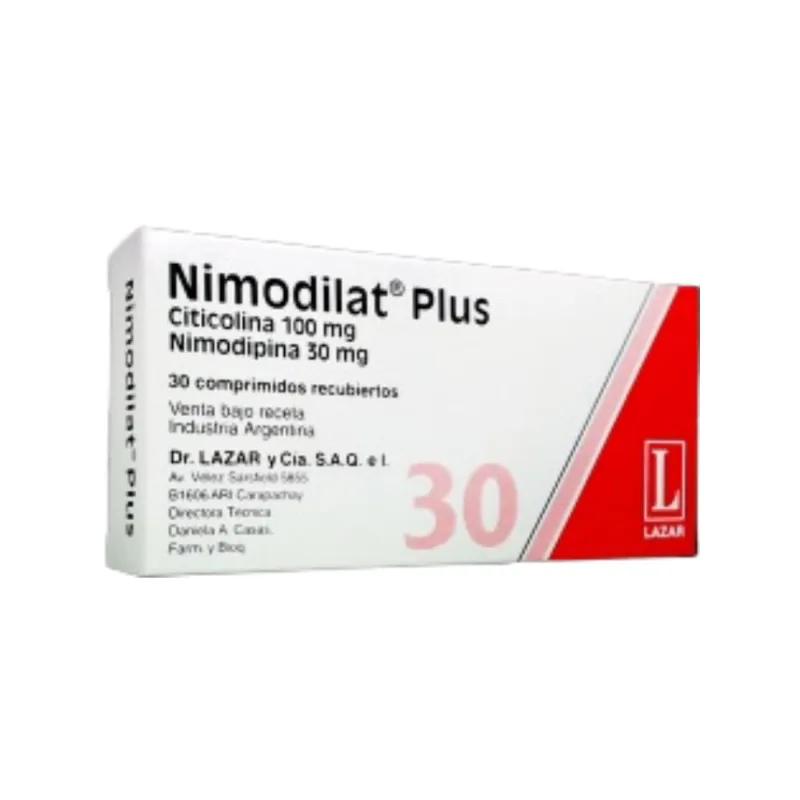 Nimodilat Plus Nimodipina + Citicolina x 30 Comp Recubiertos