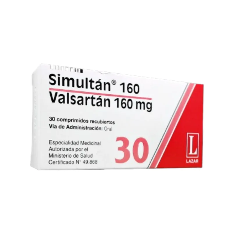 Simultan Valsartán 160 mg x 30 Comp Recubiertos